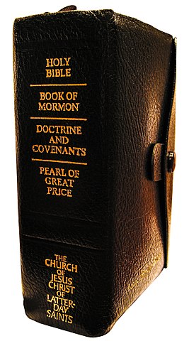 Large book containing the Bible, the Book of Mormon, Doctrine and Covenants, and Pearl of Great Price, why do Mormons use the KJV
