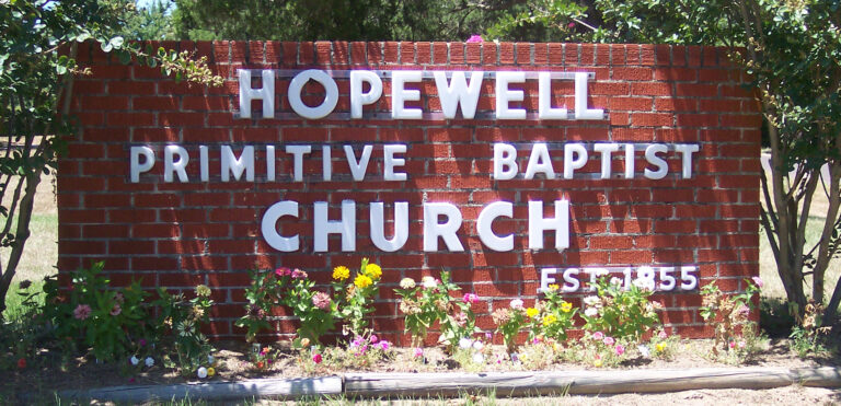 Hopewell Primitive Baptist Church - Winnsboro, TX